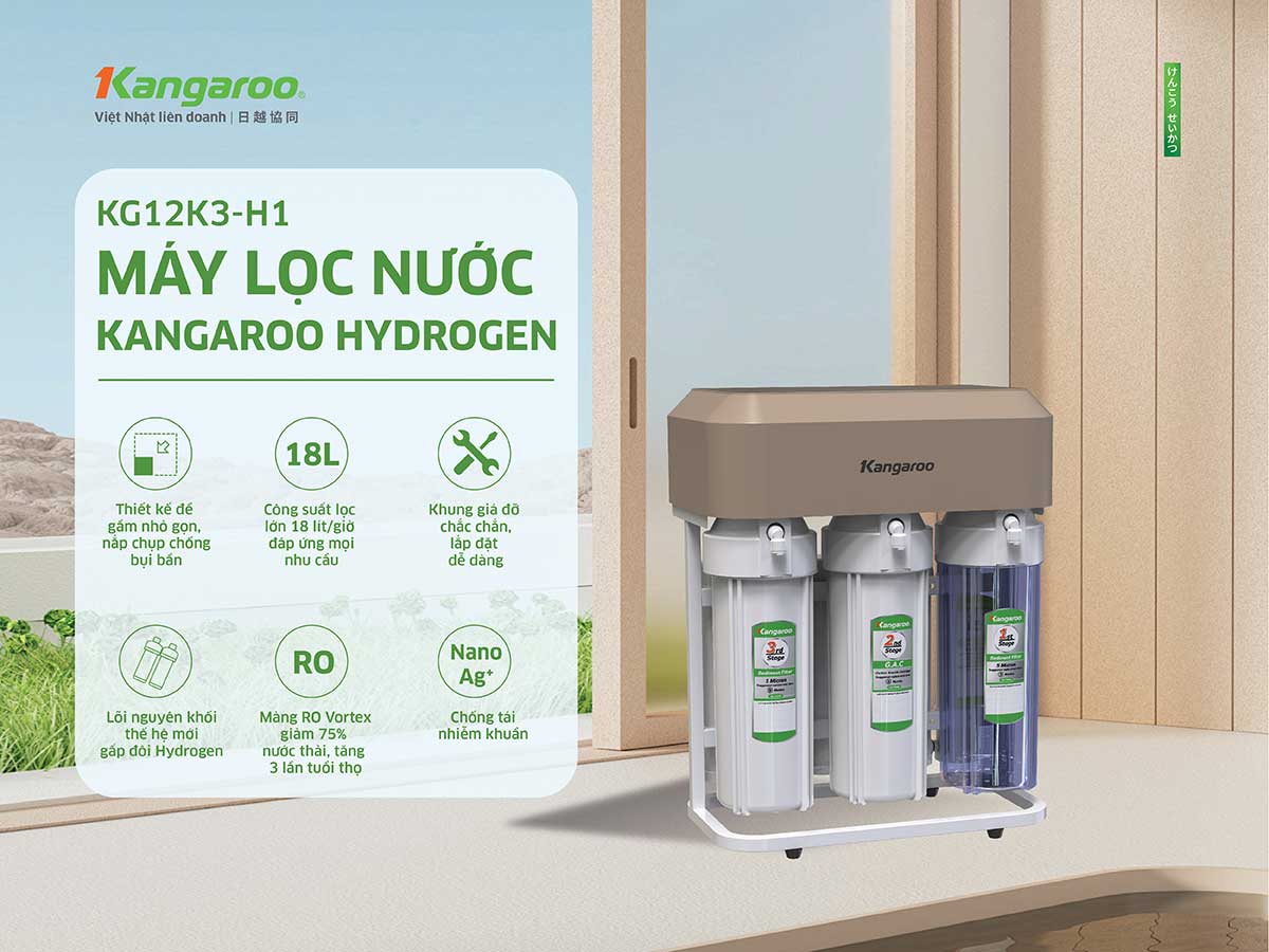 Máy lọc nước Kangaroo KG12K3-H1 - 12 lõi lọc
